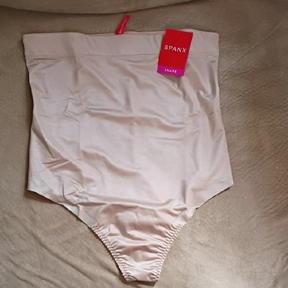 SPANX Other - SPANX High-Waisted Shape Thong in Tan Size L